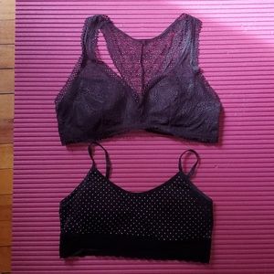 2 lot bralettes. One victoria secret one Target